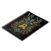 Music Spiral Notebook Gitarre Notizblock (Linke Seite)
