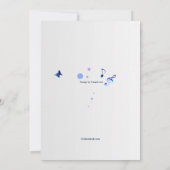 Music Stand Blue Einladung (Rückseite)