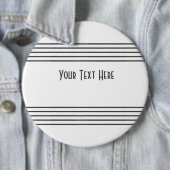 Music Stave Lines Musical Staff Words Abzeichen Button (Beispiel)