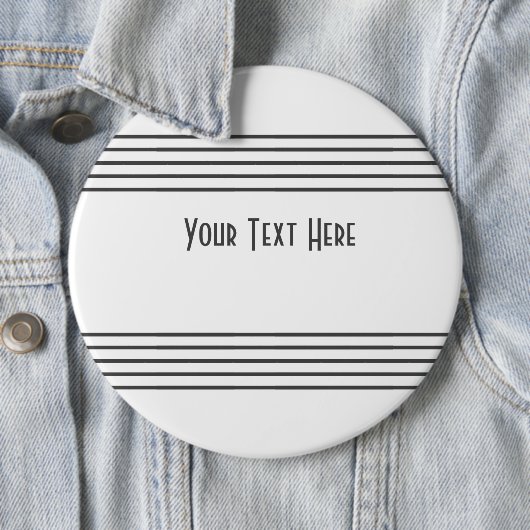 Music Stave Lines Musical Staff Words Abzeichen Button (Beispiel)