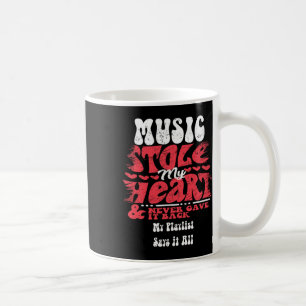 Music Stole My Heart ~ Funny Valentinstag 1 Kaffeetasse