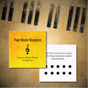 Music Store Gold Einfache Treble Clef Discount Treuekarte