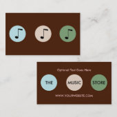 Music Store-Visitenkarte Visitenkarte (Vorne/Hinten)