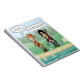 Music Streaming Funny Puffer Notebook Notizblock (Rechte Seite)