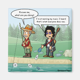 Music Streaming Funny Pun Kühlschrank Magnet