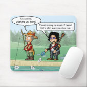 Music Streaming Funny Pun Mouse Pad Mousepad (Mit Mouse)