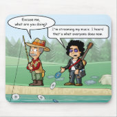 Music Streaming Funny Pun Mouse Pad Mousepad (Vorne)