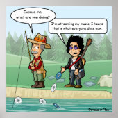 Music Streaming Funny Puster Poster (Vorne)