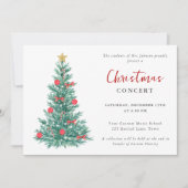 Music Students Concept Christmas Modern Einladung (Vorderseite)