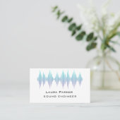 Music Studio Beruflich Sound Engineer Minimal B Visitenkarte (Stehend Vorderseite)