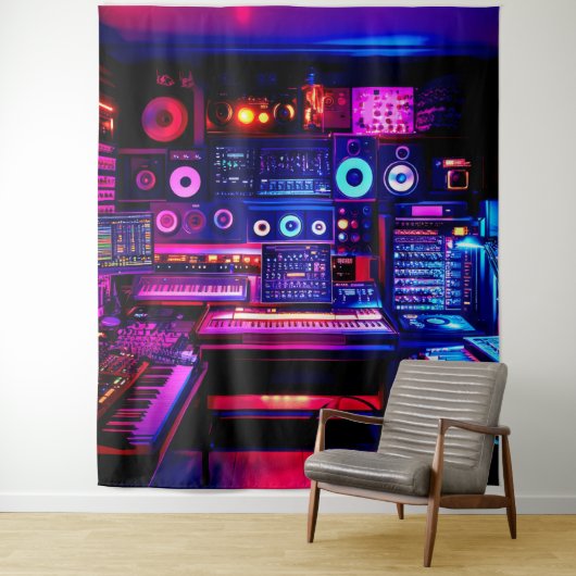 Music Studio Wandteppich (Beispiel)
