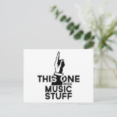 Music Stuff - Funny Music Music Postkarte (Stehend Vorderseite)