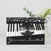 Music Style_ Einladung (Stehend Vorderseite)