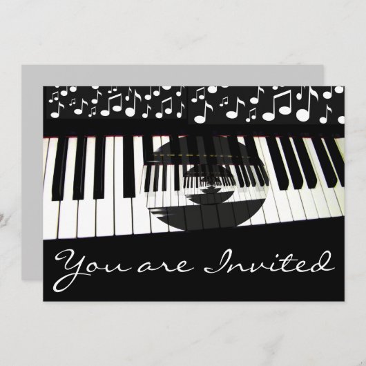 Music Style_ Einladung (Vorne/Hinten)