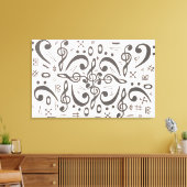 Music Symbols Leinwanddruck (Insitu (Wohnzimmer))