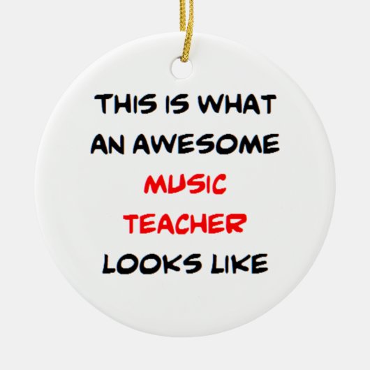 music teacher, awesome keramik ornament (Vorne)