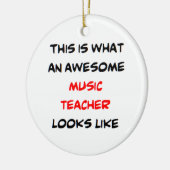 music teacher, awesome keramik ornament (Links)