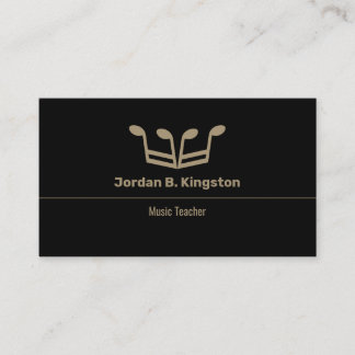 Music Teacher Crown Visitenkarte
