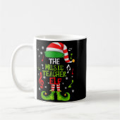 Music Teacher Elf Christmas Family Matching Xmas G Kaffeetasse (Links)
