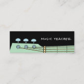 Music teacher guitar private lessons mini visitenkarte (Vorderseite)