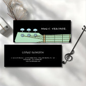 Music teacher guitar private lessons mini visitenkarte