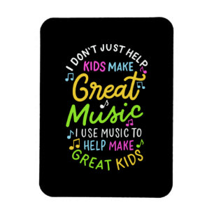 Music Teacher - Hilfe für Kinder Musik machen Magnet