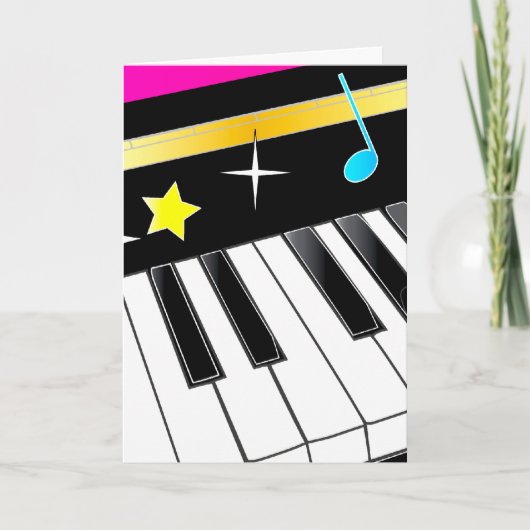 Music Teacher Vielen Dank Dankeskarte (Vorderseite)