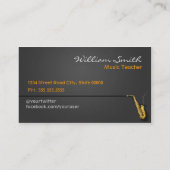 Music Teacher Visitenkarte (Rückseite)