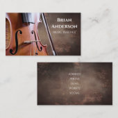Music teacher visitenkarte (Vorne/Hinten)