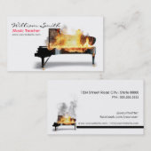 Music Teacher Visitenkarte (Vorne/Hinten)