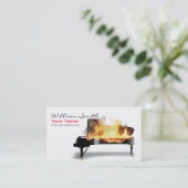 Music Teacher Visitenkarte (Stehend Vorderseite)