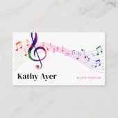 Music Teacher Visitenkarte (Vorderseite)
