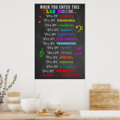 Music Teacher - Wenn Sie diese Klassenregeln einge Poster (Küche)