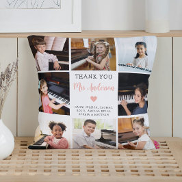 Music Teacher Wertschätzung Foto Collage White Kissen