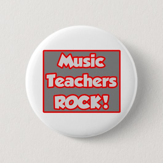 Music Teachers Rock! Button (Vorderseite)