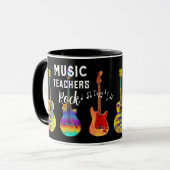 Music Teachers Rock Danke Tasse (Vorderseite Links)