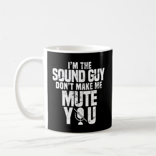Music Tech Audio Engineer Sound Typ Kaffeetasse (Links)