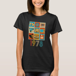 Music Tech Vintag 1978 44. Geburtstag T-Shirt
