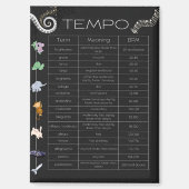 Music Tempo chart magnet (Vorderseite)