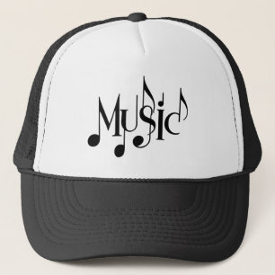 Music Text Hat Truckerkappe