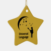 Music the Universell Language Notes Ornament (Rechts)