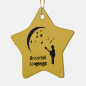 Music the Universell Language Notes Ornament (Links)
