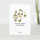 MUSIC Theme Geschenksammlung Karte (Rückseite)