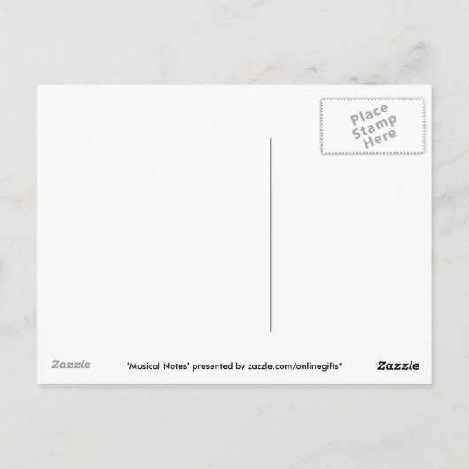 MUSIC Theme Geschenksammlung Postkarte (Rückseite)