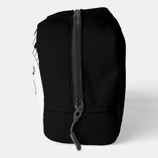 Music Theme Wedding Design w/ Name Waschbeutel (Rechts)