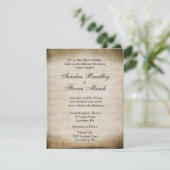 Music Theme Wedding Einladung (Stehend Vorderseite)