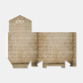 Music Theme White Monogram Fevor Boxes Geschenkschachtel (Ungefaltet)