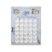 Music Themed 30 Days Üben Herausforderung Notizblock (Rotiert)