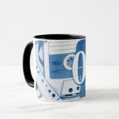 Music-Themed Long Sleeve Graphic Tasse (Vorderseite Links)