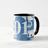 Music-Themed Long Sleeve Graphic Tasse (VorderseiteRechts)